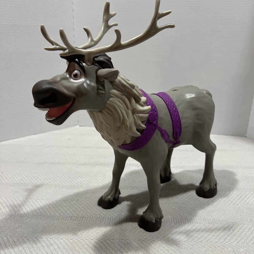 Disney Frozen Sven Reindeer Figure No Sound Plastic Anna 14" Tall